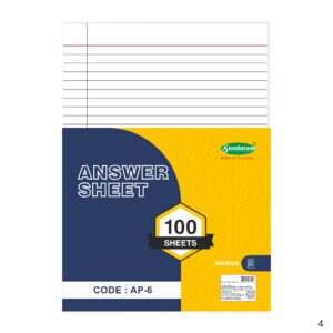Big Answer Sheet (Margin) - 100 folds (Pack of 1)